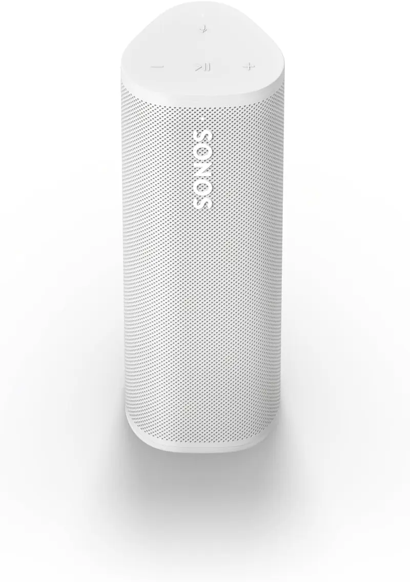 Sonos Roam 2 | Leichter, mobiler und wasserdichter Lautsprecher mit Bluetooth, WLAN, mindestens 10 Stunden Akkulaufzeit und Sprachsteuerung für Innen- und Außenbereich – Weiß