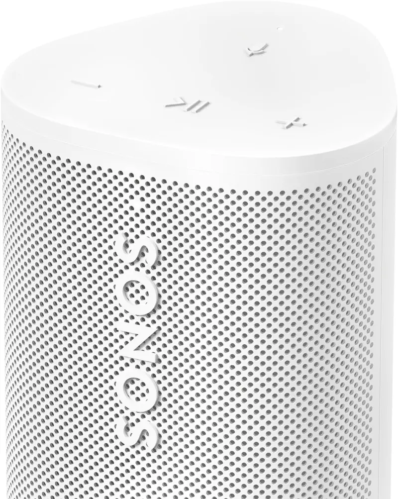 Sonos Roam 2 | Leichter, mobiler und wasserdichter Lautsprecher mit Bluetooth, WLAN, mindestens 10 Stunden Akkulaufzeit und Sprachsteuerung für Innen- und Außenbereich – Weiß 2