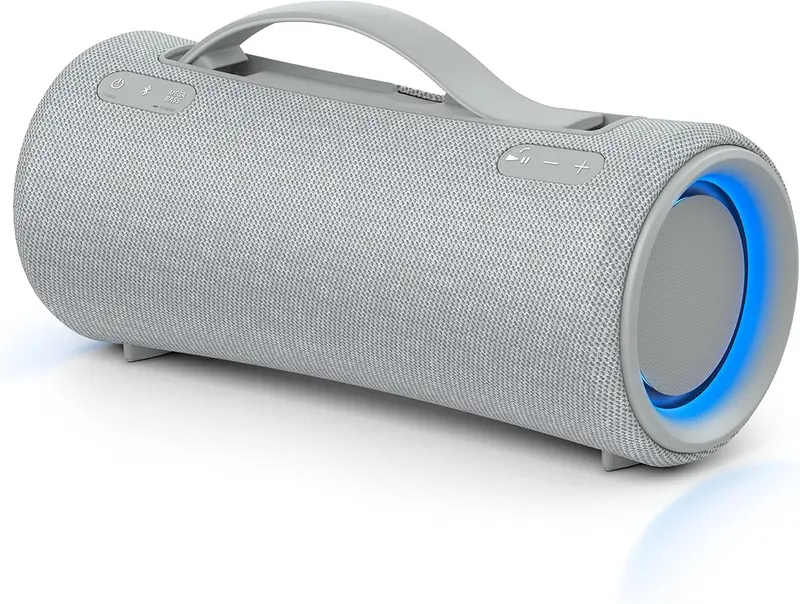 Sony SRS-XG300 – Tragbarer kabelloser Bluetooth-Lautsprecher mit kräftigem Partysound und dynamischer Beleuchtung – wasserdicht, bis zu 25 Stunden Akkulaufzeit, Smartphone- und Schnellladefunktion – Schwarz