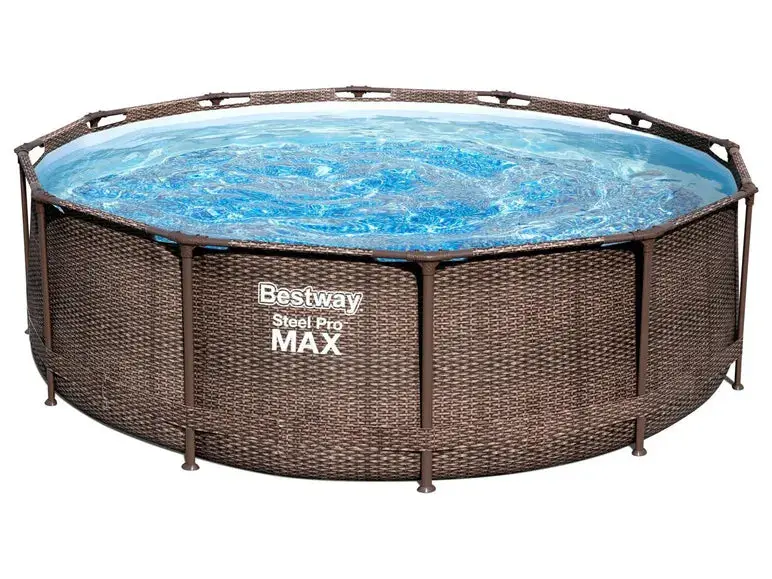 »Steel Pro Max™ DELUXE SERIES™«-Framepool-Set mit Filterpumpe und Leiter