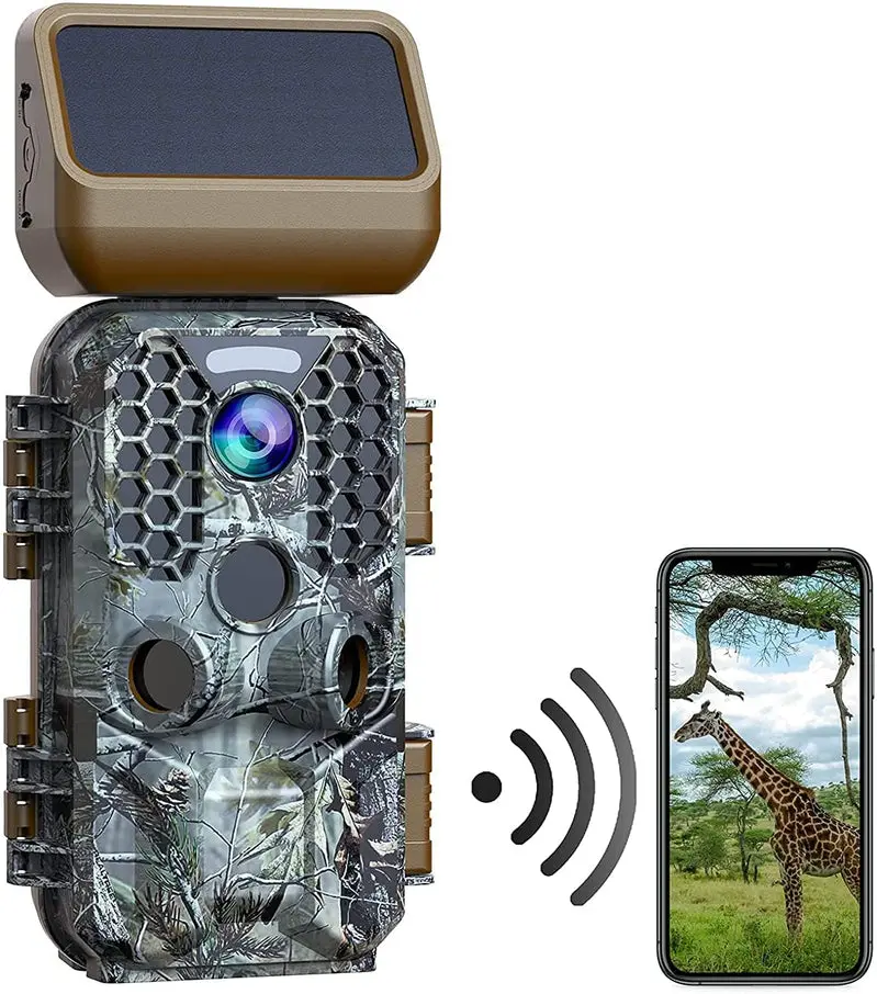 T200 4K 30-MP-Solar-Wildkamera mit WLAN und Bluetooth