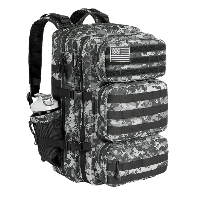 Taktischer Rucksack mit MOLLE-System und mehreren Fächern 3