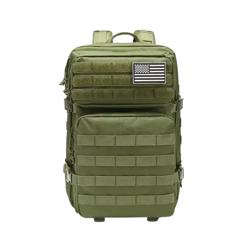 Taktischer Rucksack mit MOLLE-System und mehreren Fächern