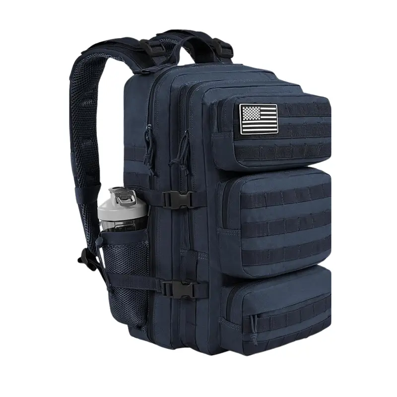 Taktischer Rucksack mit MOLLE-System und mehreren Fächern