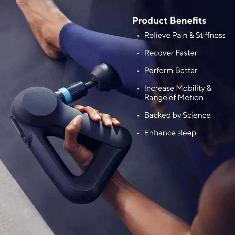 TheraGun Elite – ultraschallisches Percussion-Massagegerät für tiefe Gewebemassage und Muskelentspannung, handgeführtes elektrisches Massagegerät ideal zur Entspannung von Nacken, Rücken und dem gesamten Körper, mit Bluetooth- und USB-C-Ladefunktion, 5. Generation 2