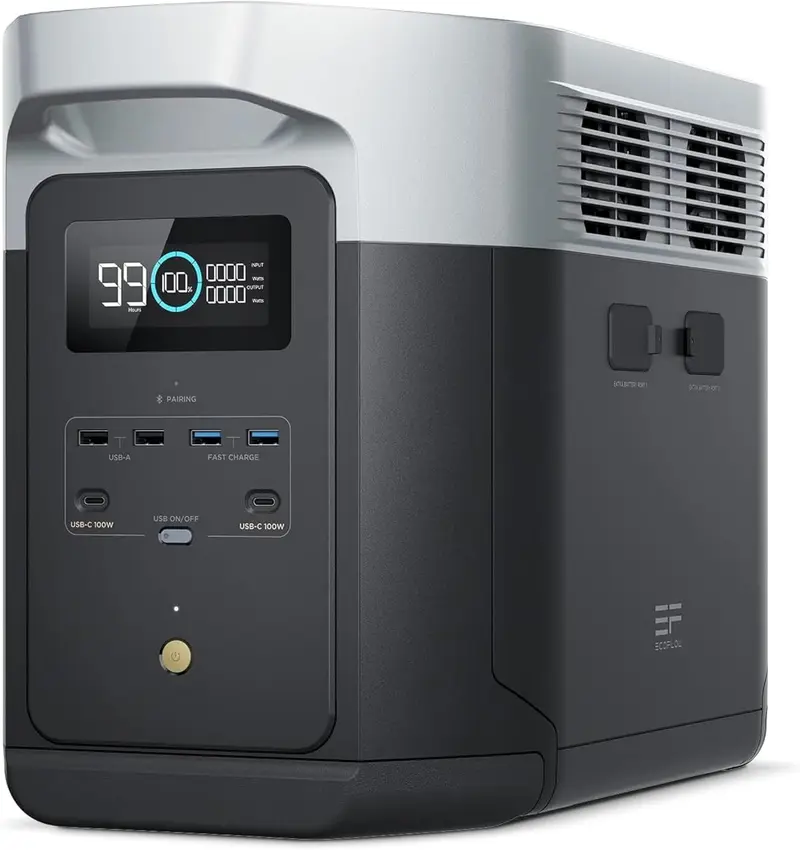 Tragbare Stromversorgungsstation Delta 2 Max – 2400 W Solargenerator 1