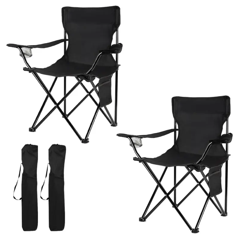 Tragbarer Klapp-Campingstuhl mit Tragetasche und Rahmen aus Aluminiumstahl 2