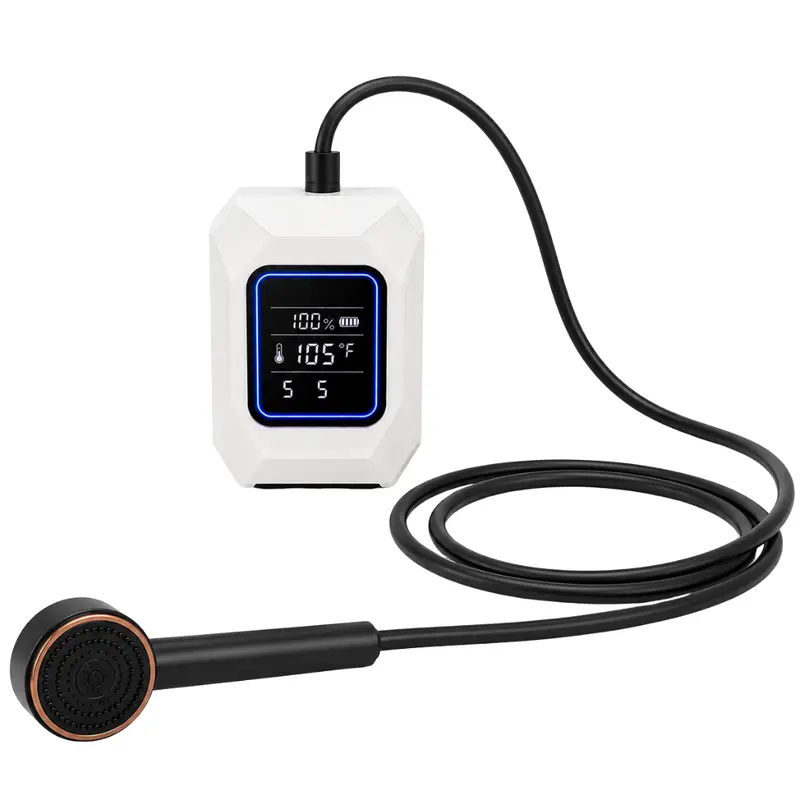 Tragbares Camping-Duschkit mit 1500-W-Heizung und 8000-mAh-Akku 2