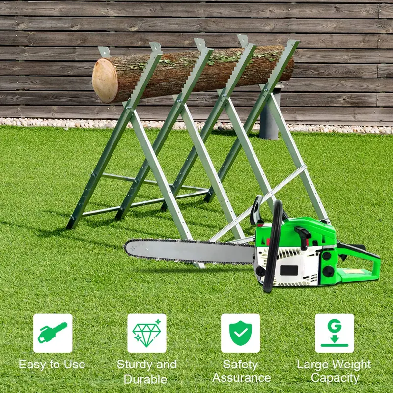 Tragbares, klappbares Sägeböck 2
