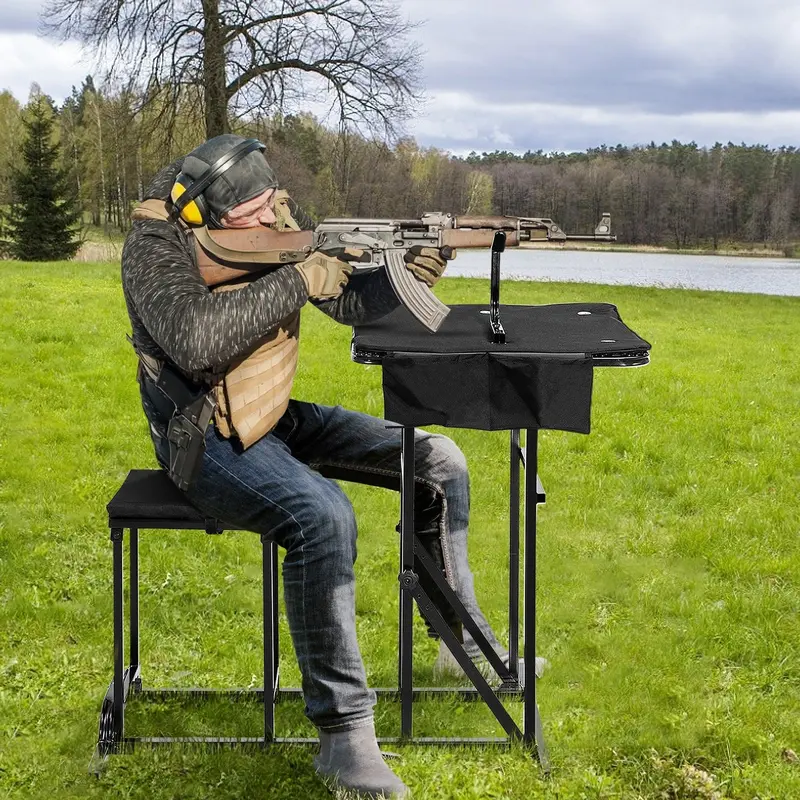 Tragbares Schießtisch-Sitz-Set