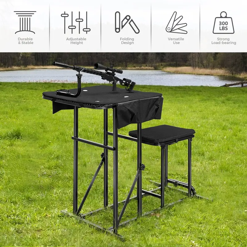 Tragbares Schießtisch-Sitz-Set