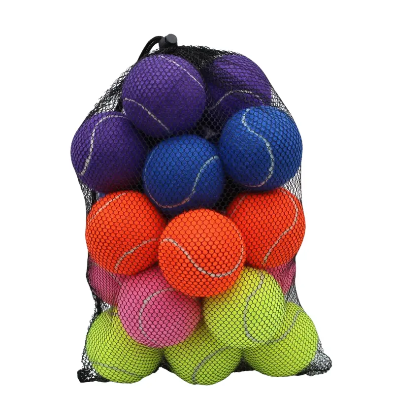 Trainingstennisbälle im 20er-Pack mit 6,55 cm Durchmesser und Netztasche