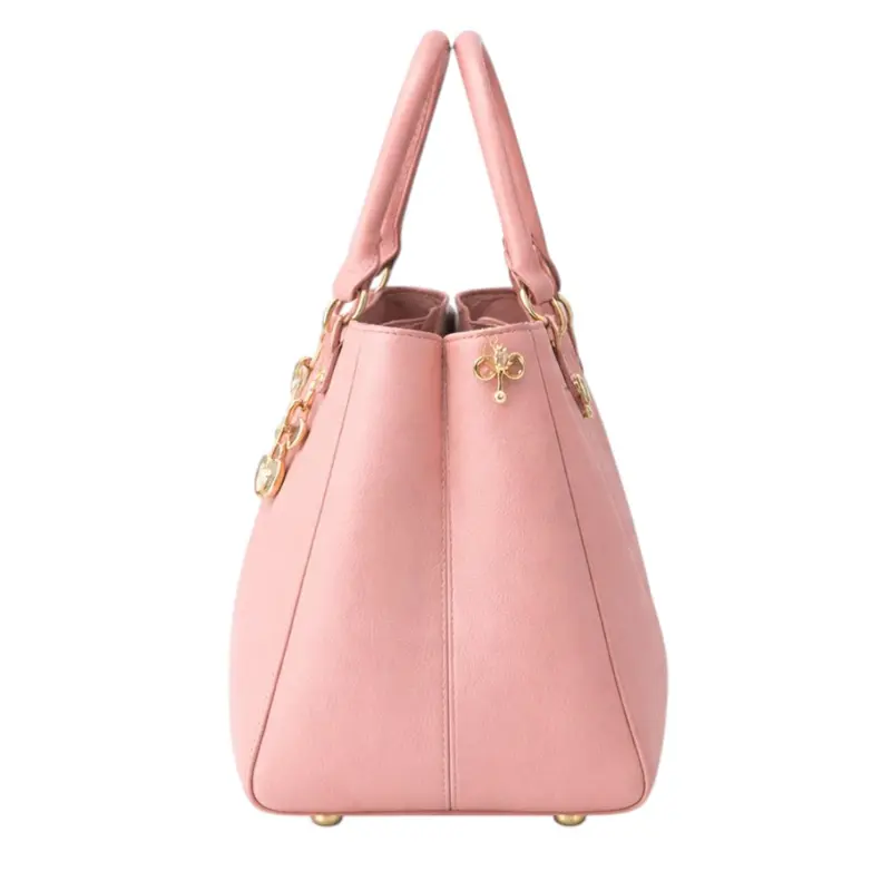 Tuxzen Damen-Handtasche aus hellem Beige-Leder, stilvoll