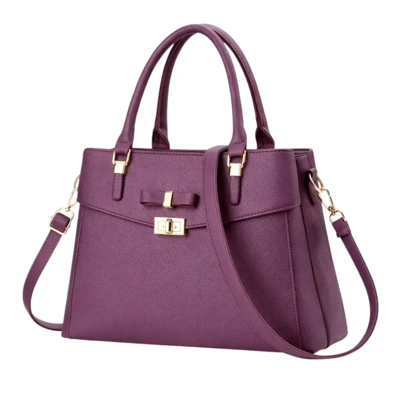 Tuxzen Damen-PURPUR-Shoulderbag aus Kunstleder – Elegant und stilvoll