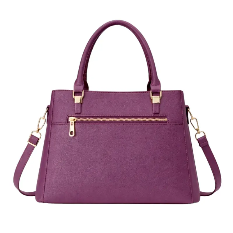 Tuxzen Damen-PURPUR-Shoulderbag aus Kunstleder – Elegant und stilvoll 2