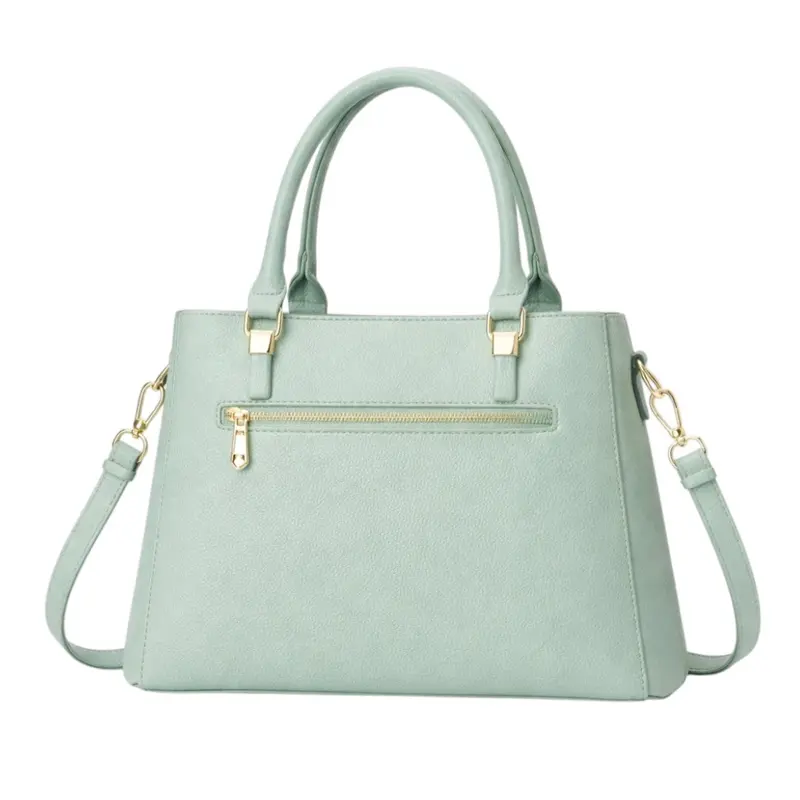 Tuxzen Damen Schultertasche aus Kunstleder in Minzgrün – elegantes Design 2