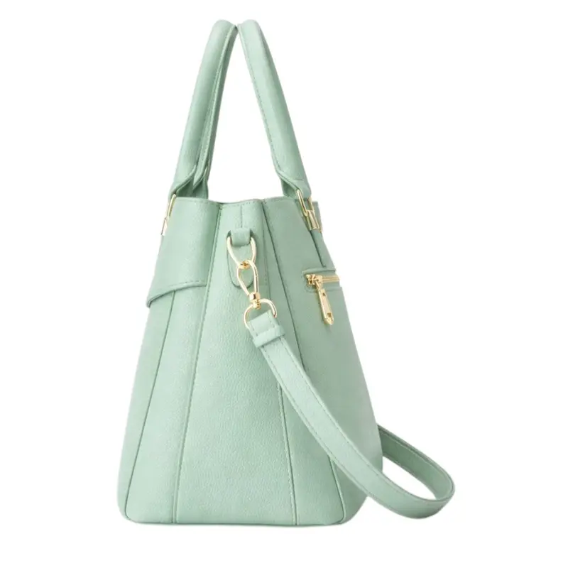 Tuxzen Damen Schultertasche aus Kunstleder in Minzgrün – elegantes Design
