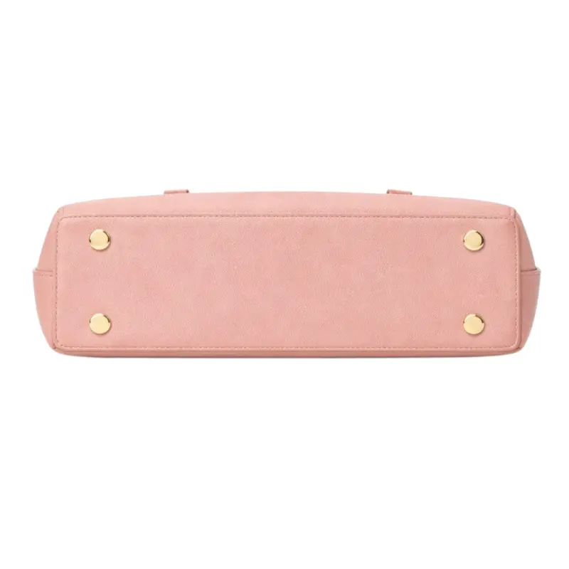 Tuxzen Damen-Shoulderbag aus Leder in Pfirsichrosa
