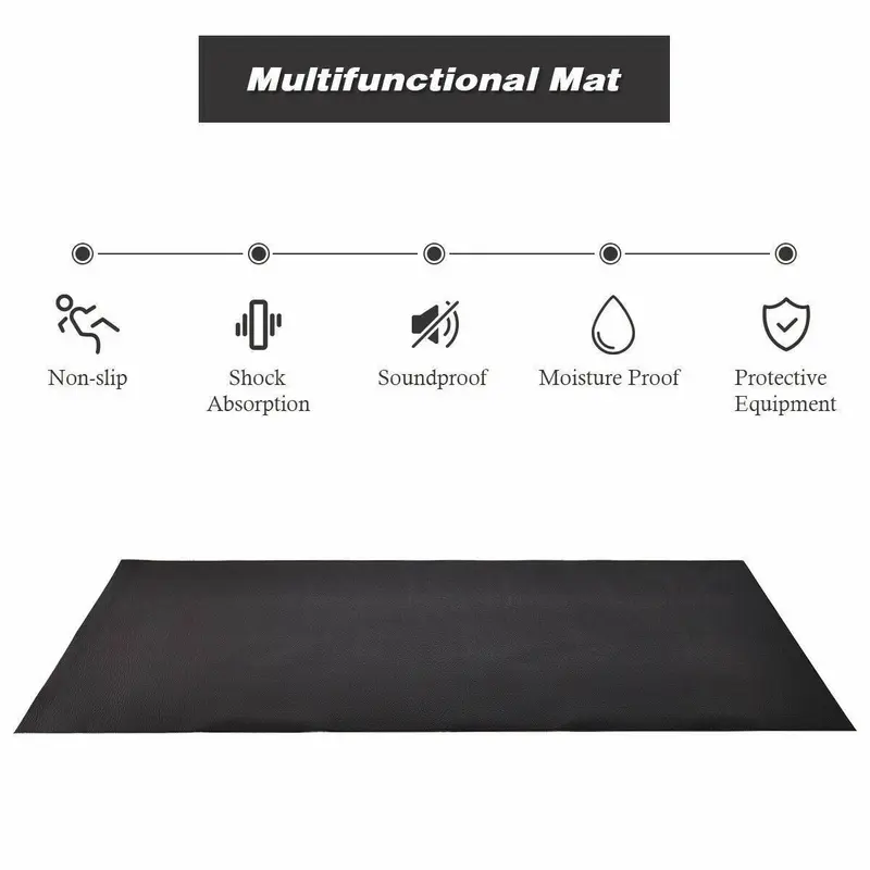 Verstärkte Laufbandmatte für Parkettböden – hochdichtes, wasserdichtes PVC, 91 cm × 198 cm