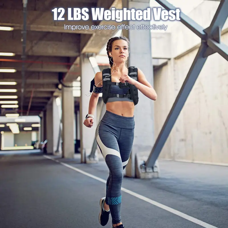 Verstellbare Gewichtsweste, 5,4 kg / 9,1 kg Gewichtsweste für Fitness-Training 2