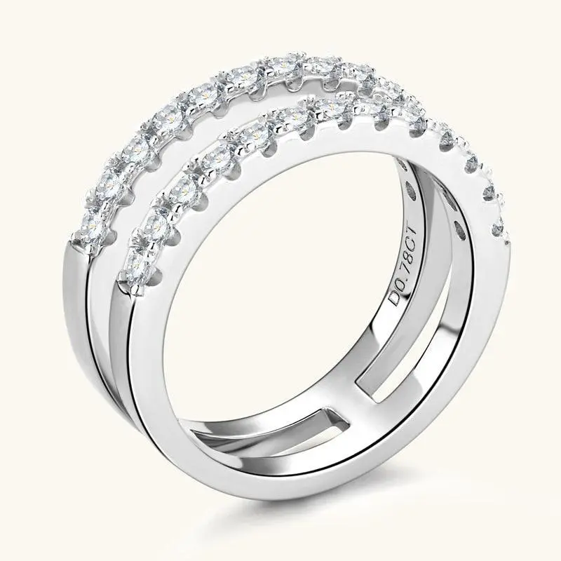 Vintage-Doppelreihen-Ring