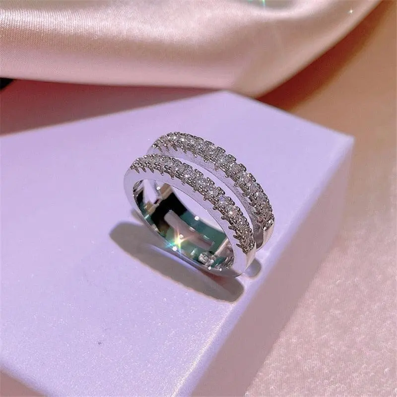 Vintage-Doppelreihen-Ring