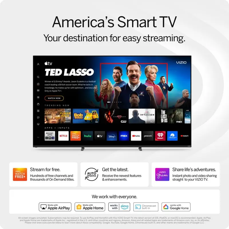 VIZIO 50" V-Series 4K UHD LED-Smart-TV mit Dolby Vision, HDR10, Full-Array-Hintergrundbeleuchtung, IQ Active-Prozessor und V-Gaming-Engine