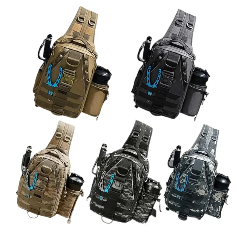 Wasserdichter Angler-Rucksack mit Angelhalterung und Ausrüstungsfächern