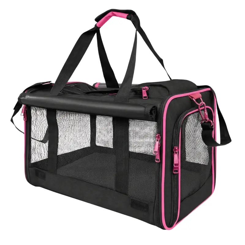 Weicher Tiertransporter mit Mesh-Panels, Top- und Seiteneinstieg 2