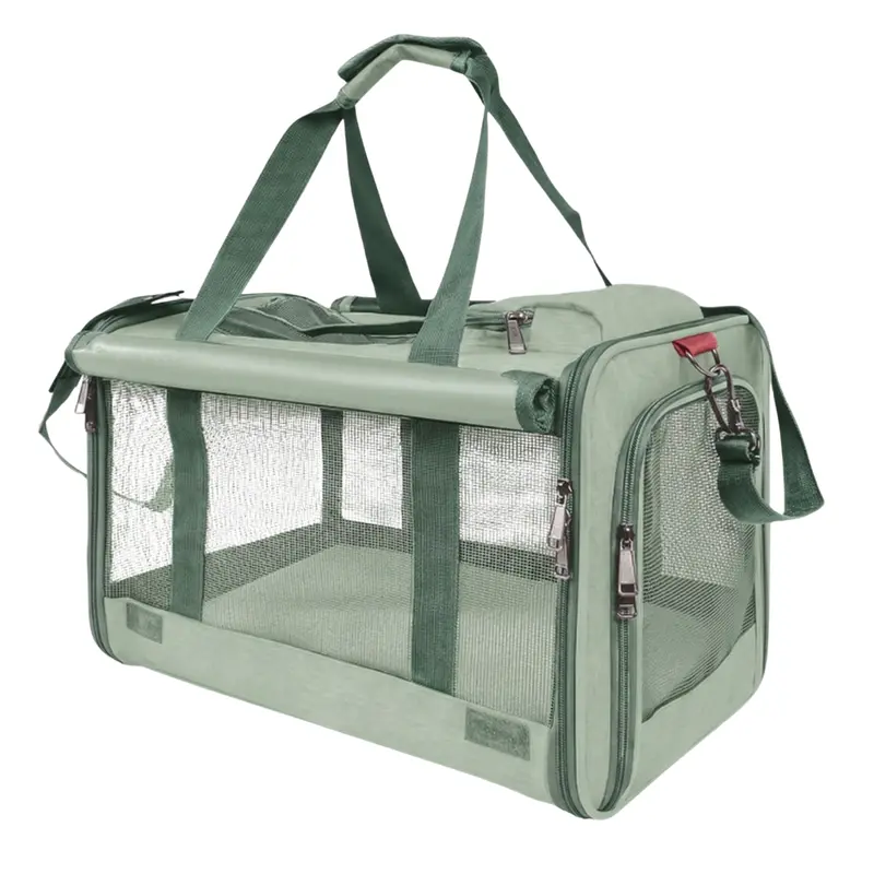Weicher Tiertransporter mit Mesh-Panels, Top- und Seiteneinstieg
