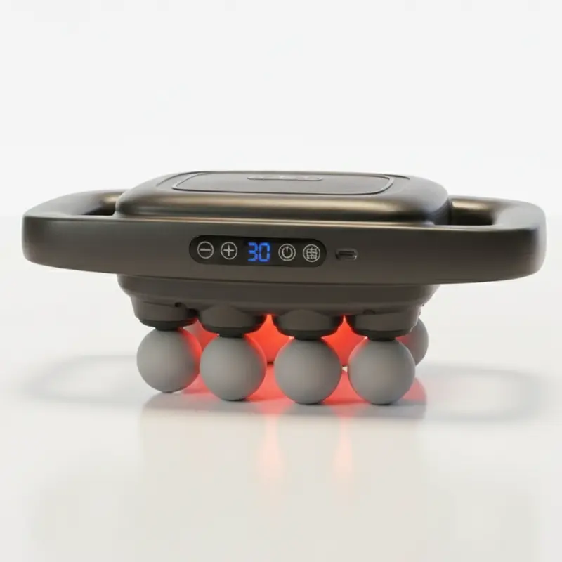 Wiederaufladbares Handmassagepad mit Mehrfach-Aufsätzen