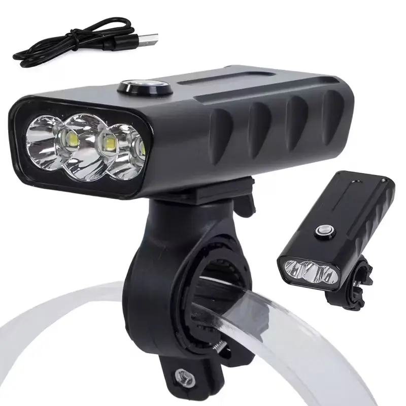 Wiederaufladbares LED-Fahrradlicht mit 5000 Lumen und 3 Lichtmodi 2