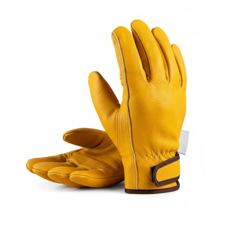 Winter-Arbeitshandschuhe aus Leder mit isolierter Futterung und Vollnarbigem Rindsleder