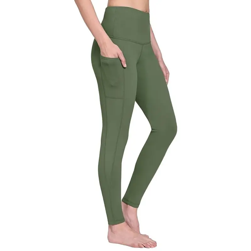 Winter-Leggings für Damen mit Fleece-Futter, Taschen und hoher Taille