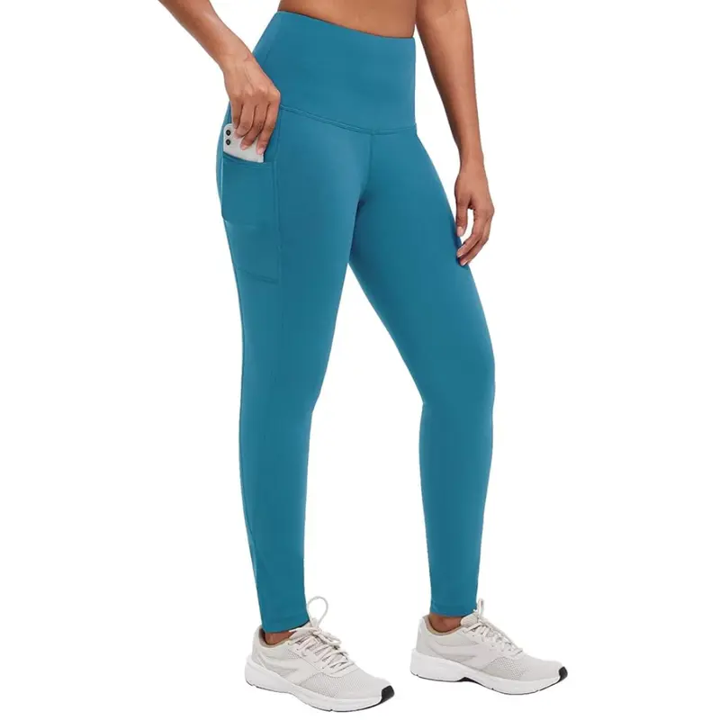 Winter-Leggings für Damen mit Fleece-Futter, Taschen und hoher Taille