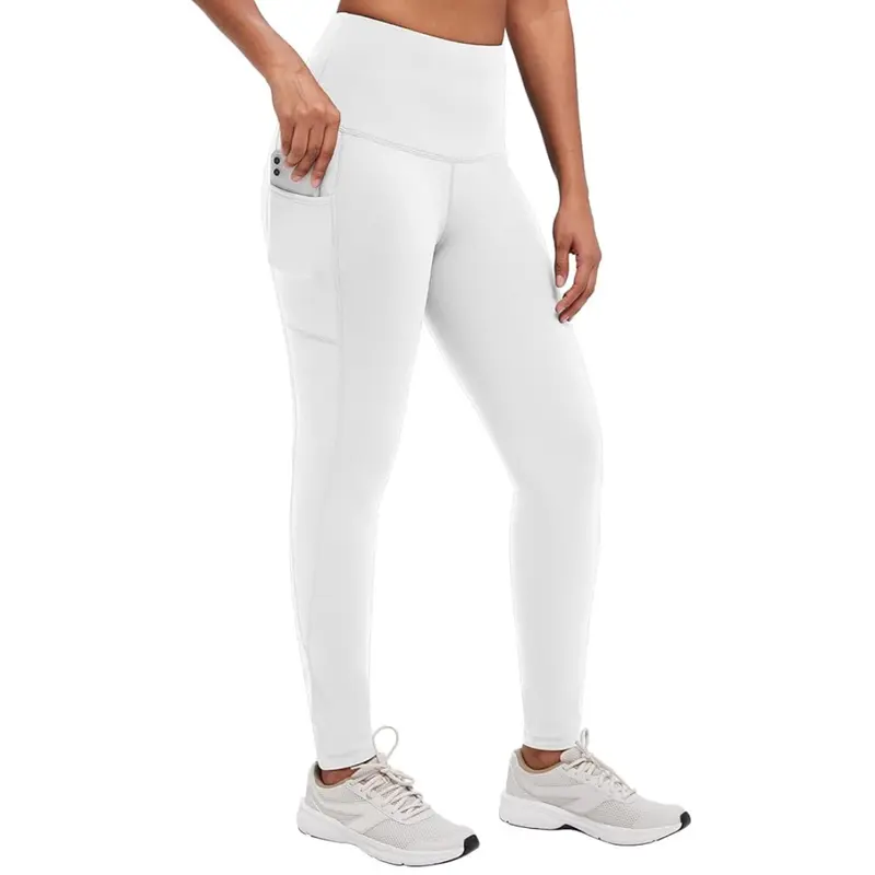 Winter-Leggings für Damen mit Fleece-Futter, Taschen und hoher Taille