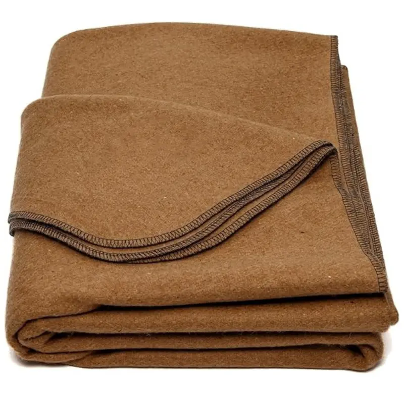 Wollmisch-Decke 163 × 224 cm für Camping, Reisen und Ausrüstungskits