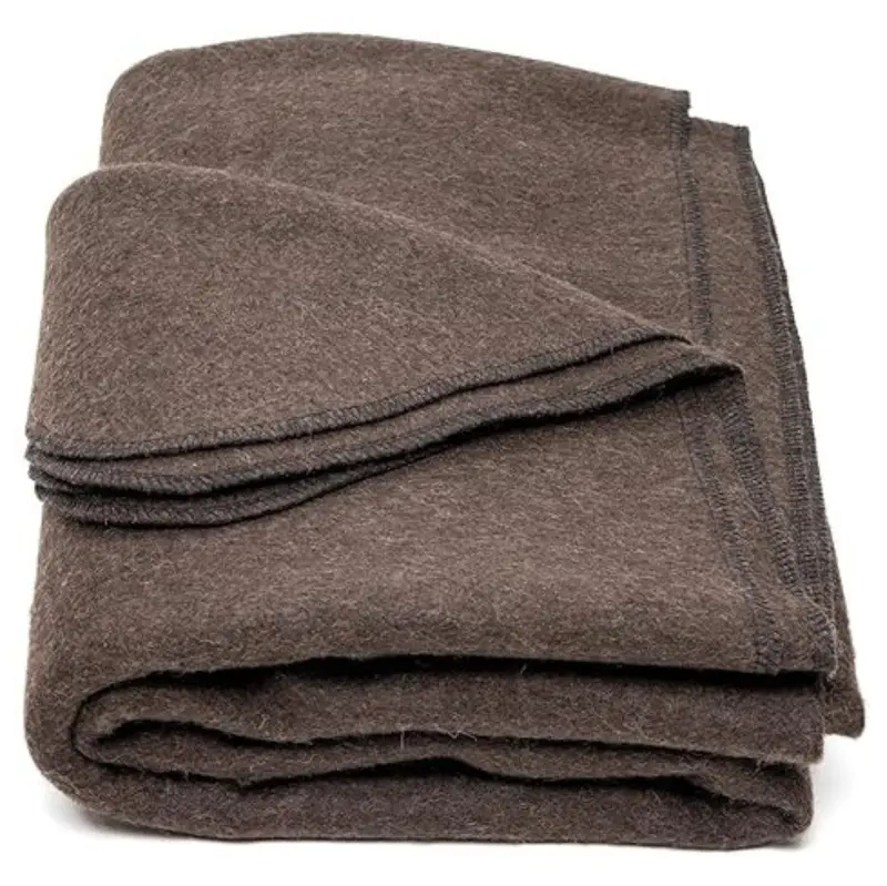 Wollmisch-Decke 163 × 224 cm für Camping, Reisen und Ausrüstungskits
