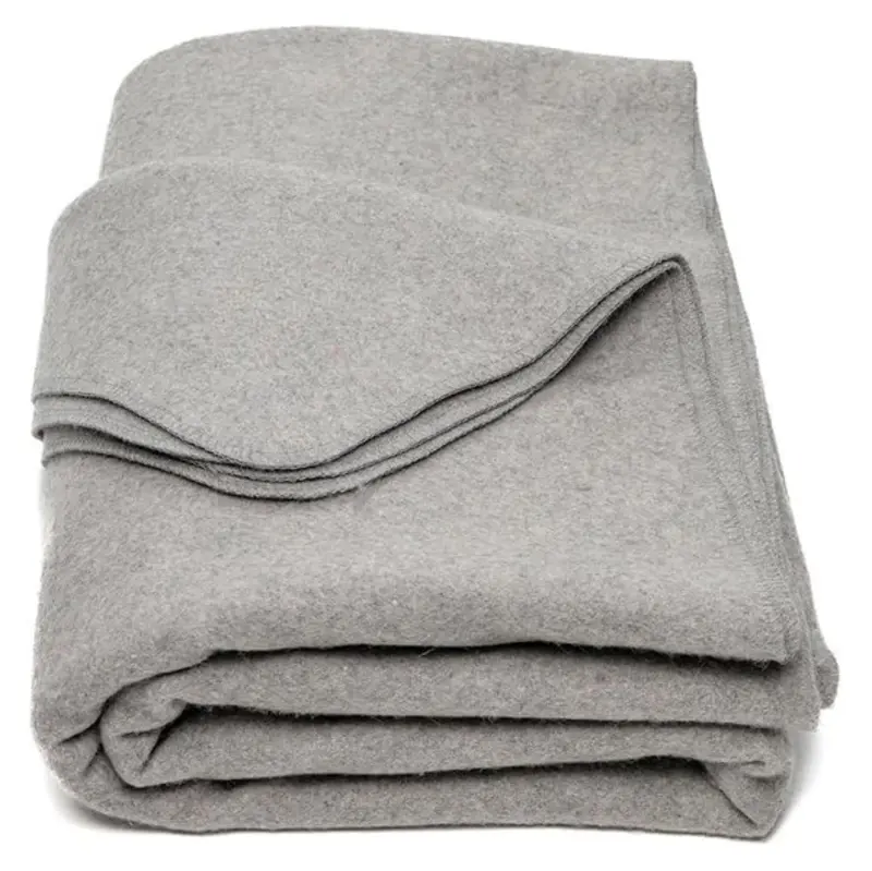 Wollmisch-Decke 163 × 224 cm für Camping, Reisen und Ausrüstungskits