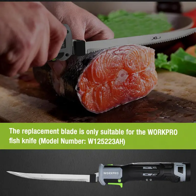 WORKPRO 10" Ersatzklingen für den 12-V-akkubetriebenen elektrischen Filetiermesser (Modell W125223AH)