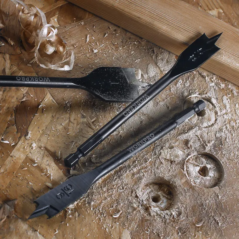 WORKPRO 10-teiliges Premium-Set aus Kohlenstoffstahl für Stechbohrer