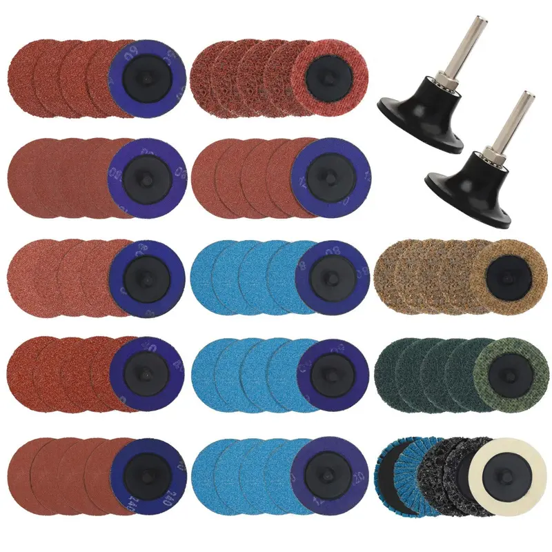WORKPRO 101-teiliges Schleifscheiben-Set, 5 cm (2 Zoll), mit 6,35 mm (1/4 Zoll) Halter