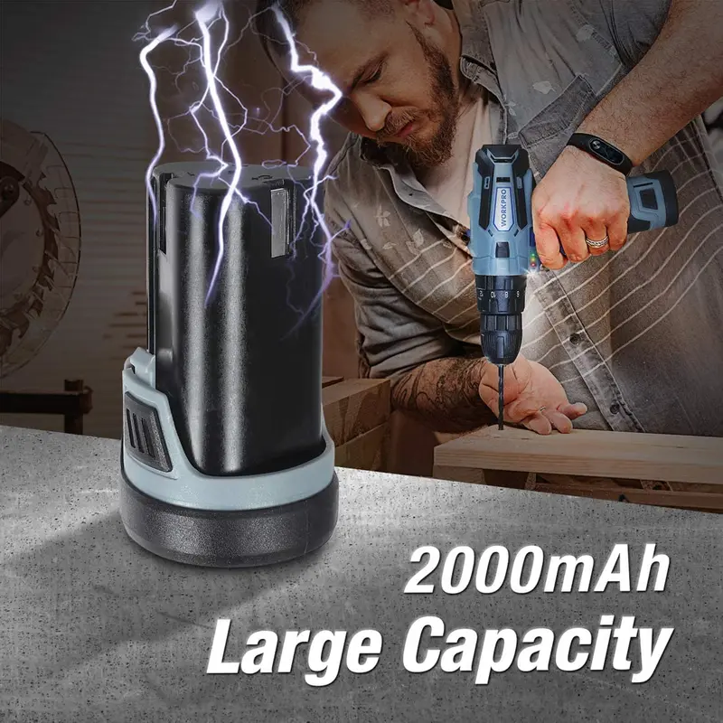 WORKPRO 12-V-Akku mit Lithium-Ionen-Technologie, 2,0 Ah 2