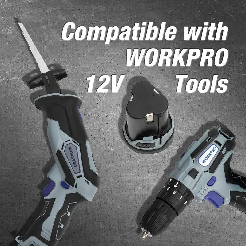 WORKPRO 12-V-Akku mit Lithium-Ionen-Technologie, 2,0 Ah