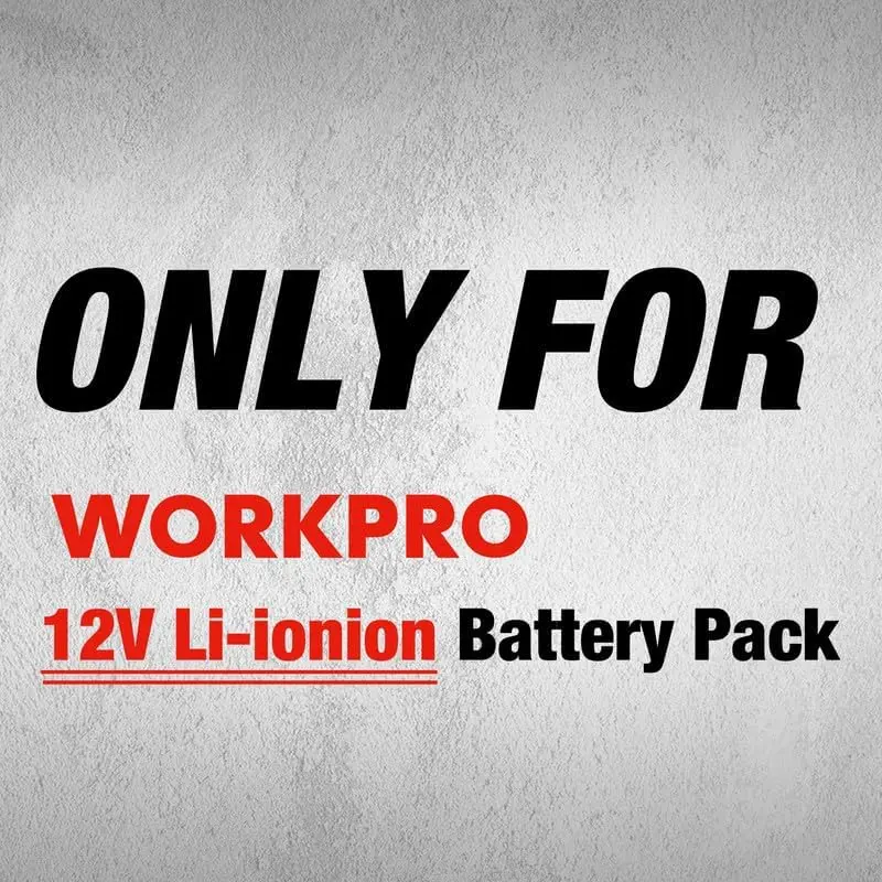 WORKPRO 12-V-Li-Ionen-Akku-Ladegerät (nur für W123015A, W123016AE, W121037AH, W125077AE, W125110AH, W009088AH, W159039AH)