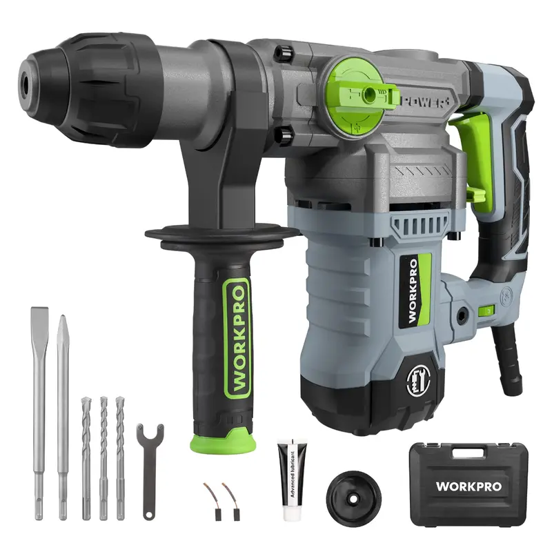 WORKPRO 12,5-A-Bohrhammer mit SDS-Plus-Aufnahme, 32 mm (1¼ Zoll), Premiummodell, kraftvoll und für den professionellen Einsatz geeignet