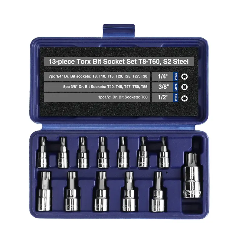 WORKPRO 13-teiliges Torx-Bit-Socket-Set (nur für Handgebrauch)