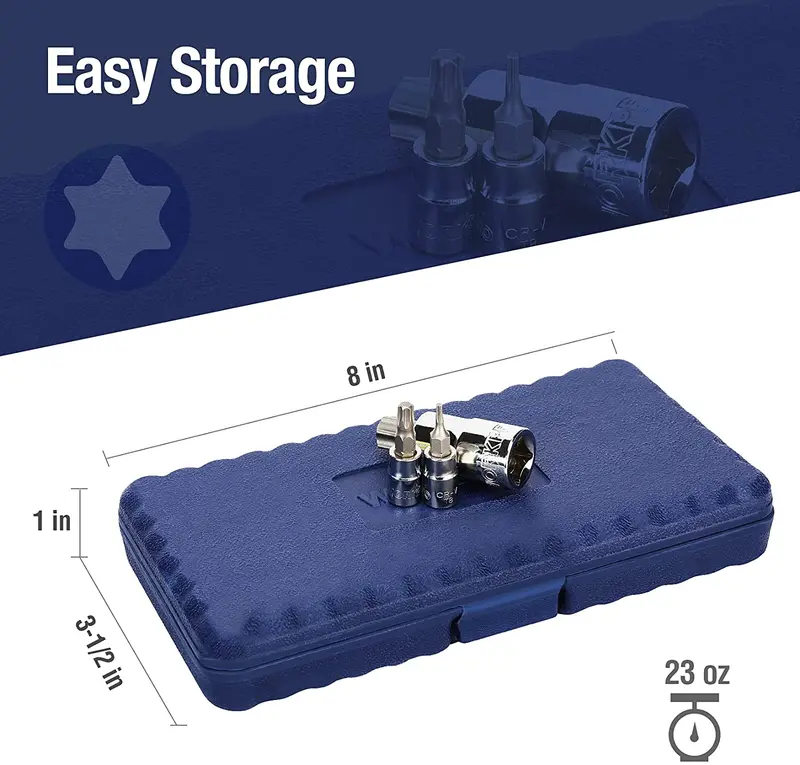 WORKPRO 13-teiliges Torx-Bit-Socket-Set (nur für Handgebrauch)