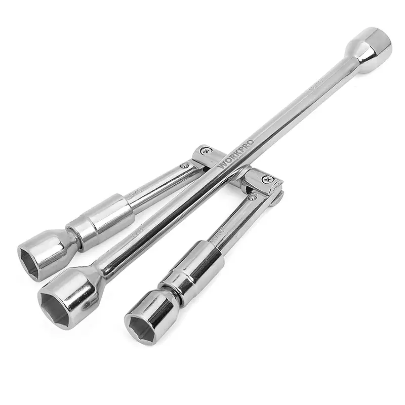 WORKPRO 14-Zoll-universeller Klapp-Lockring-Schraubenschlüssel mit 4-fach-Kreuzprofil