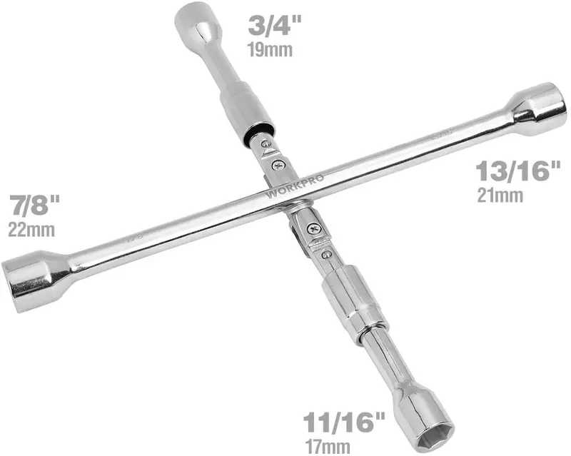WORKPRO 14-Zoll-universeller Klapp-Lockring-Schraubenschlüssel mit 4-fach-Kreuzprofil 2